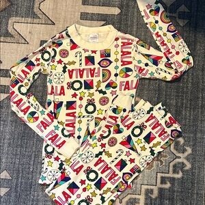 Hannah Andersson Christmas Pjs Falala Size 10